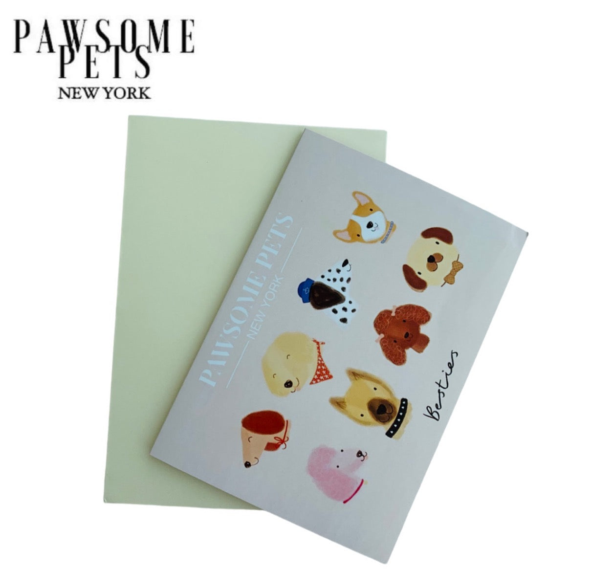 Haustier-Grußkarte - Handgemalte Klappkarte für Tierliebhaber