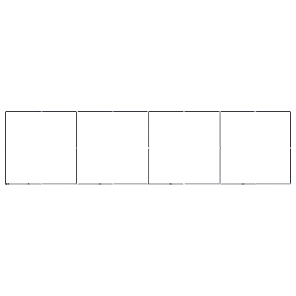 NNEVL Outdoor Hundezwinger Stahl 14,75 m² - Großer Auslauf für Hunde